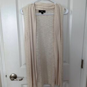Wilfred Cream Sleeveless Cardigan